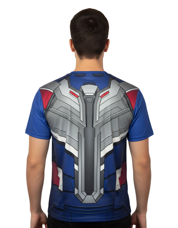 Marvel Captain America Men’s Short Sleeve T-Shirt – Performance Polyester
