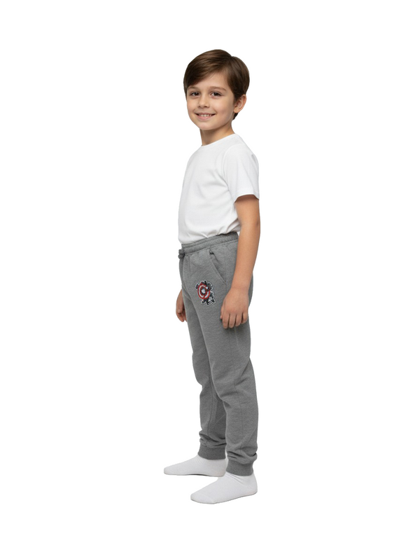 Marvel Avengers Boys’ Cotton French Terry Sweatpants – Heather Grey