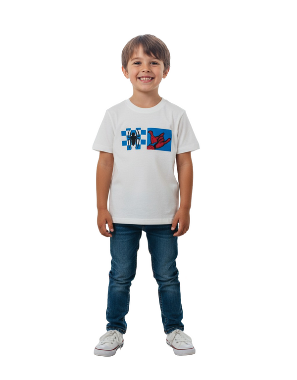 Boys Spider-Man Cotton T-Shirt – Bright White