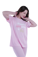 Load image into Gallery viewer, Women Short Sleeve Pajama with Legging - Ballerina