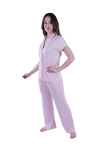 Load image into Gallery viewer, Women Short Sleeve Label Pajama with Pants - Ballerina