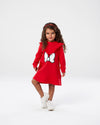 Disney GIRLS ALL OVER LS DRESS