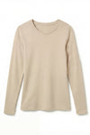 Women Long Sleeve Cotton Undershirt – Whitecap Gray