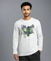 MEN HULK LS WHITE T-SHIRT