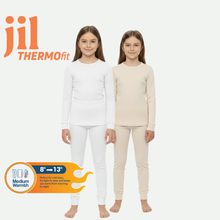 Load image into Gallery viewer, Girls LS T.SHIRT THERMAL, Light 100% Synthetic Knit