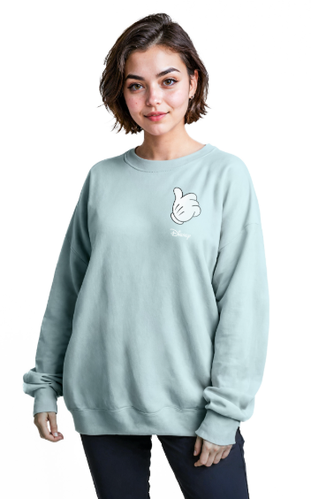 Disney WOMEN MICKEY Blue CREWNECK