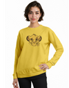Disney WOMEN SIMBA CREW NECK Yellow