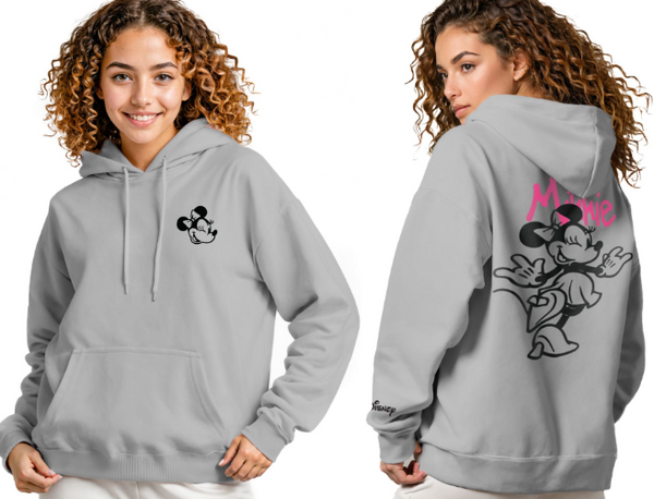 Disney WOMEN MICKEY Grey HOODY