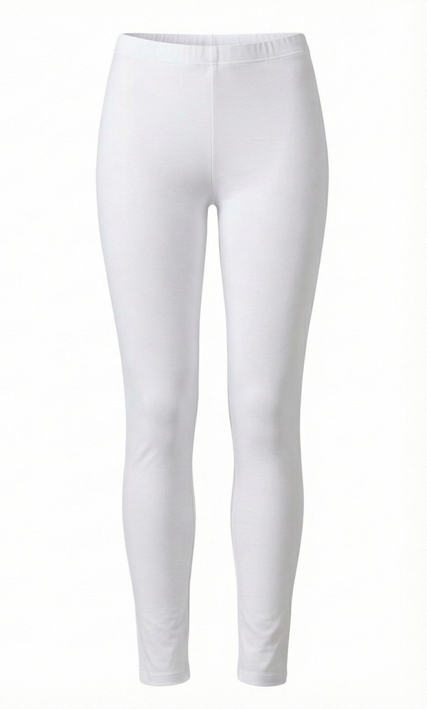 Women Cotton Leggings – Bright White